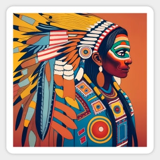 Native American art Sticker